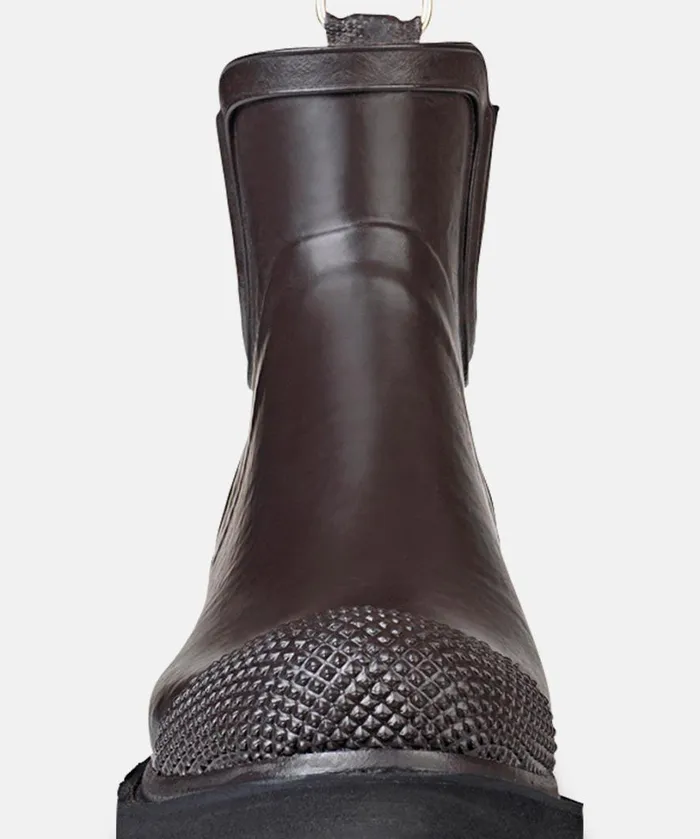Short Rubber Boots With High Heel 8211 Brown Rainboots Ilse Jacobsen Rainboots Short
