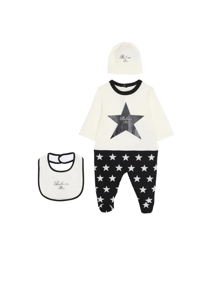 Signature Stars 3piece Set White Kids Balmain