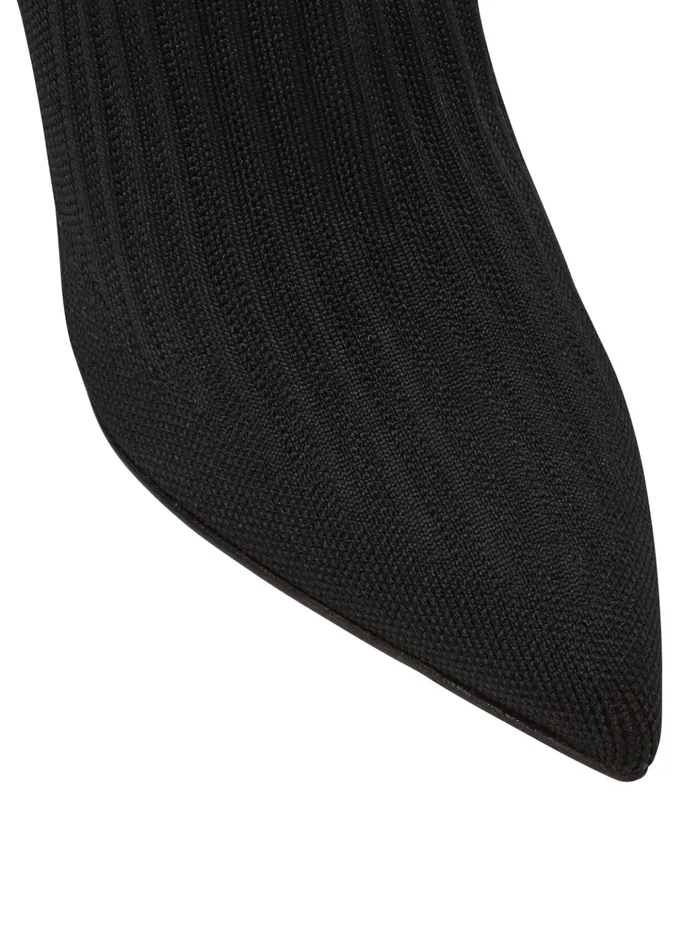 Skye Knit Ankle Boots Black Women Balmain Boots