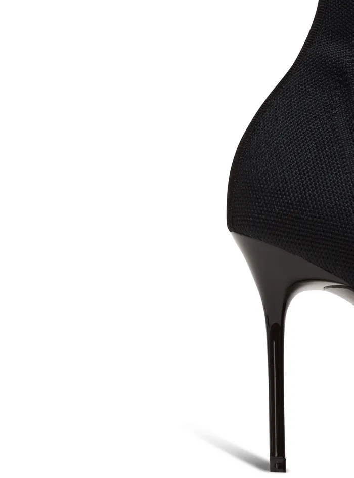 Skye Knit Ankle Boots Black Women Balmain Boots