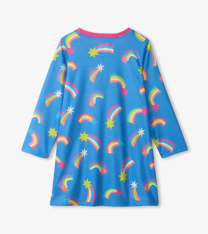 Sleepwear Girls Hatley Shooting Stars Long Sleeve Girls Nightgown