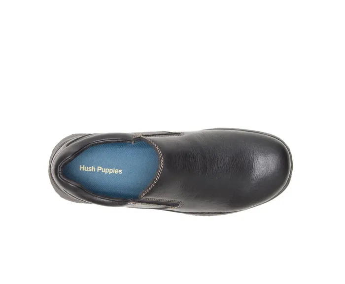 SlipOns Lunar Ii Black Leather Hush Puppies Men SlipOns Lunar Ii Black Leather Hush Puppies Men