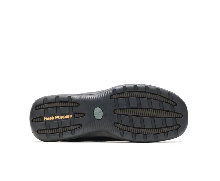 SlipOns Lunar Ii Black Leather Hush Puppies Men SlipOns Lunar Ii Black Leather Hush Puppies Men