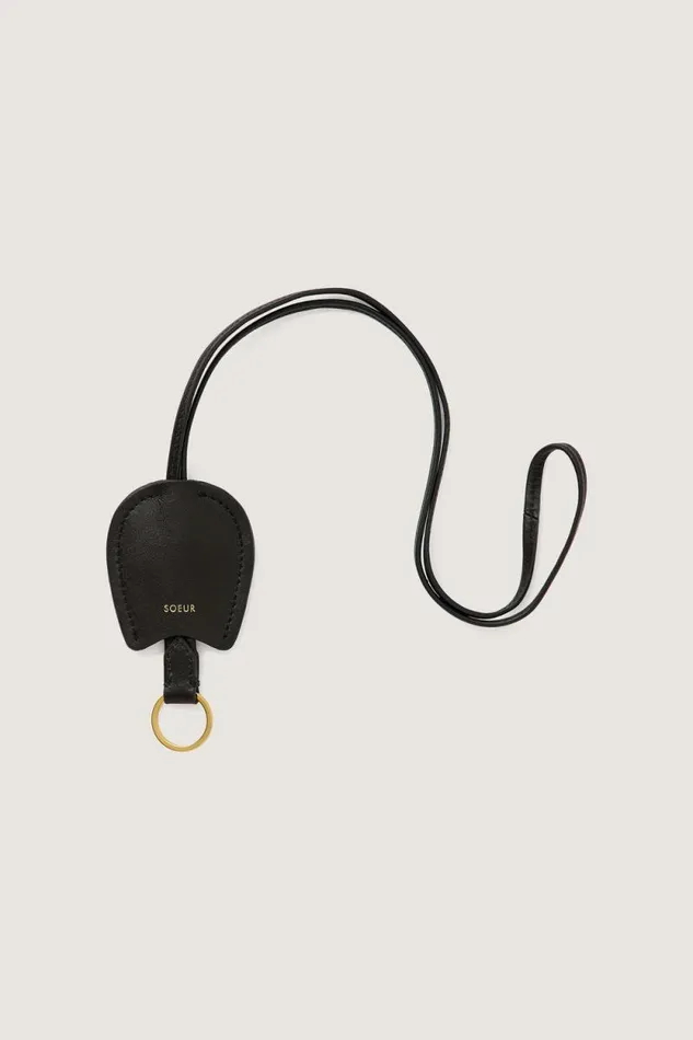 Small Leather Goods Women Soeur WEEKLY KEYRING Charcoal