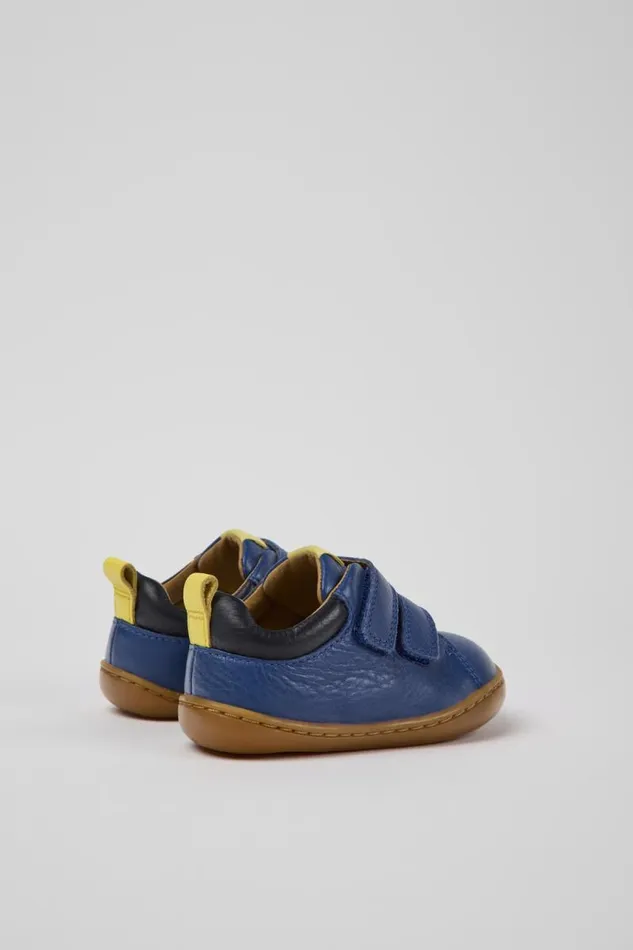 Sneakers Kids Camper Peu Blue Leather Shoes