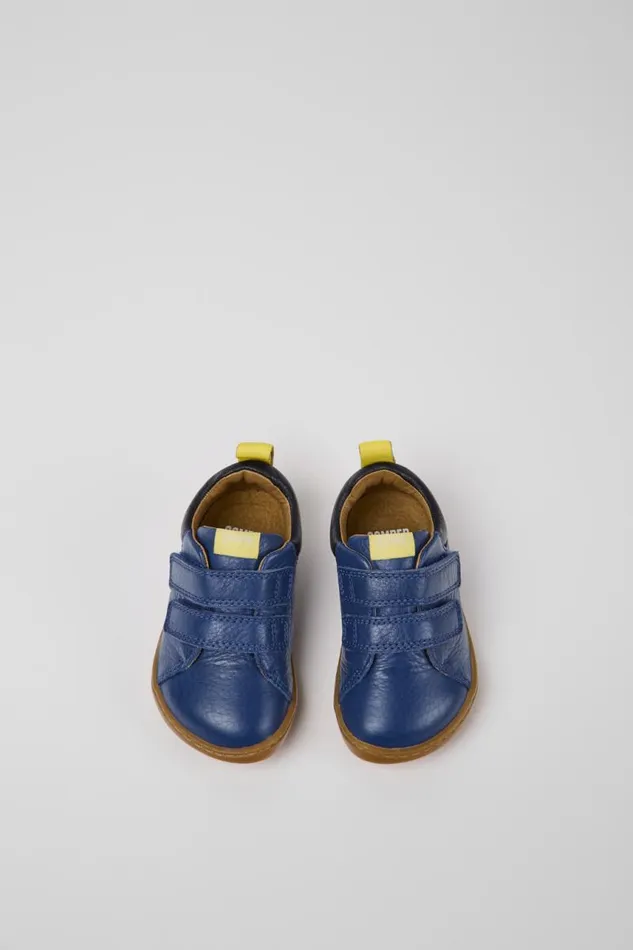 Sneakers Kids Camper Peu Blue Leather Shoes
