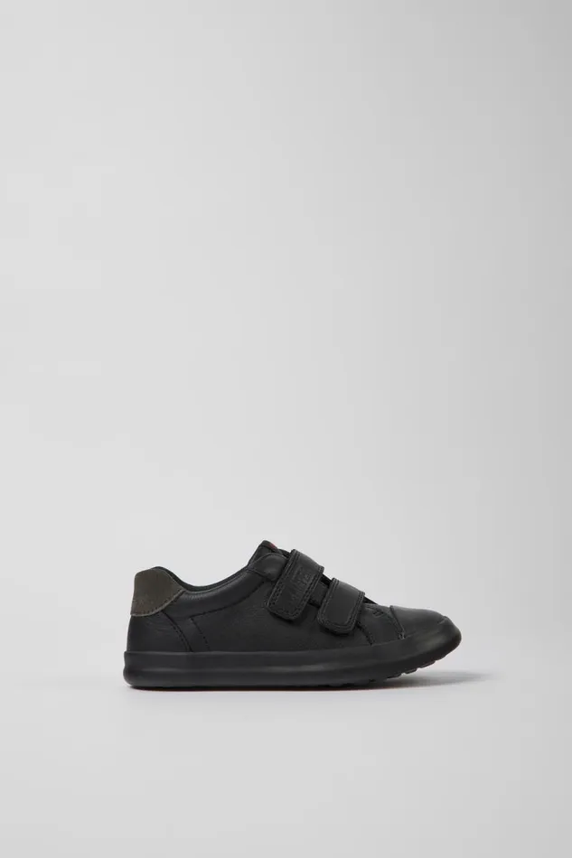 Sneakers Kids Camper Pursuit Black Leather And Nubuck Sneakers