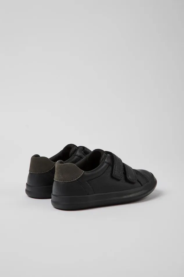 Sneakers Kids Camper Pursuit Black Leather And Nubuck Sneakers