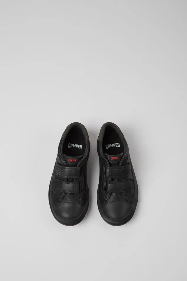 Sneakers Kids Camper Pursuit Black Leather And Nubuck Sneakers