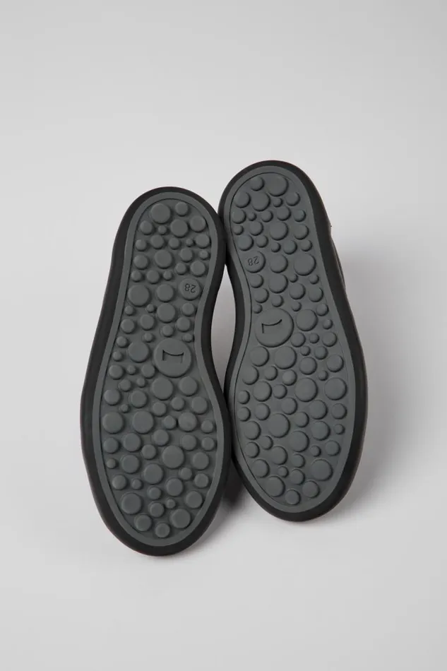 Sneakers Kids Camper Pursuit Black Leather And Nubuck Sneakers