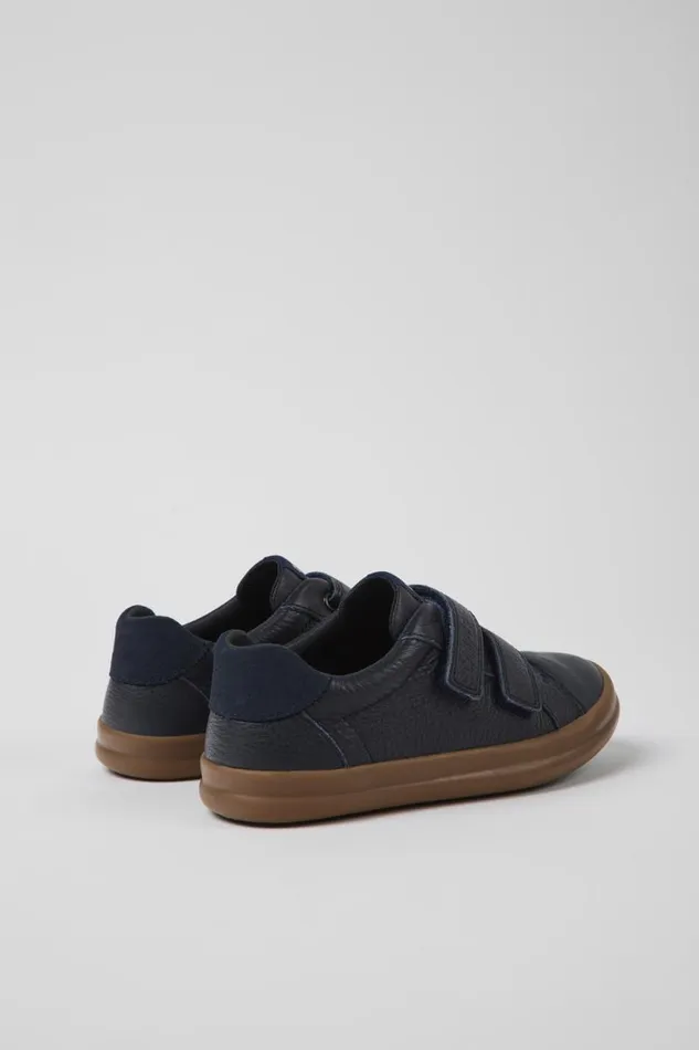 Sneakers Kids Camper Pursuit Blue Leather And Nubuck Sneakers