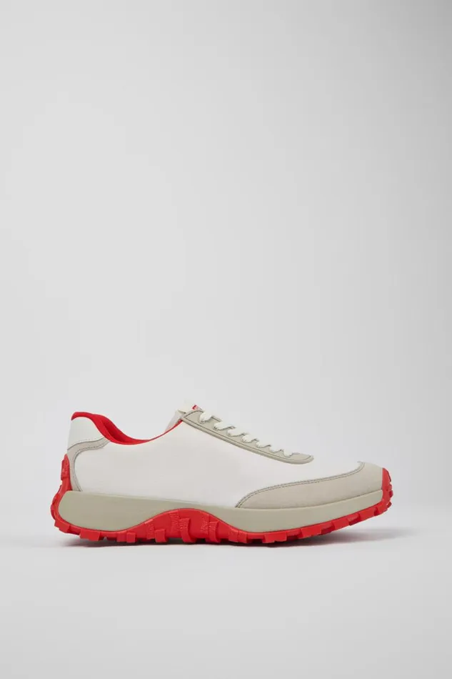 Sneakers Men Camper Drift Trail VIBRAM White Recycled PET And Nubuck Sneakers