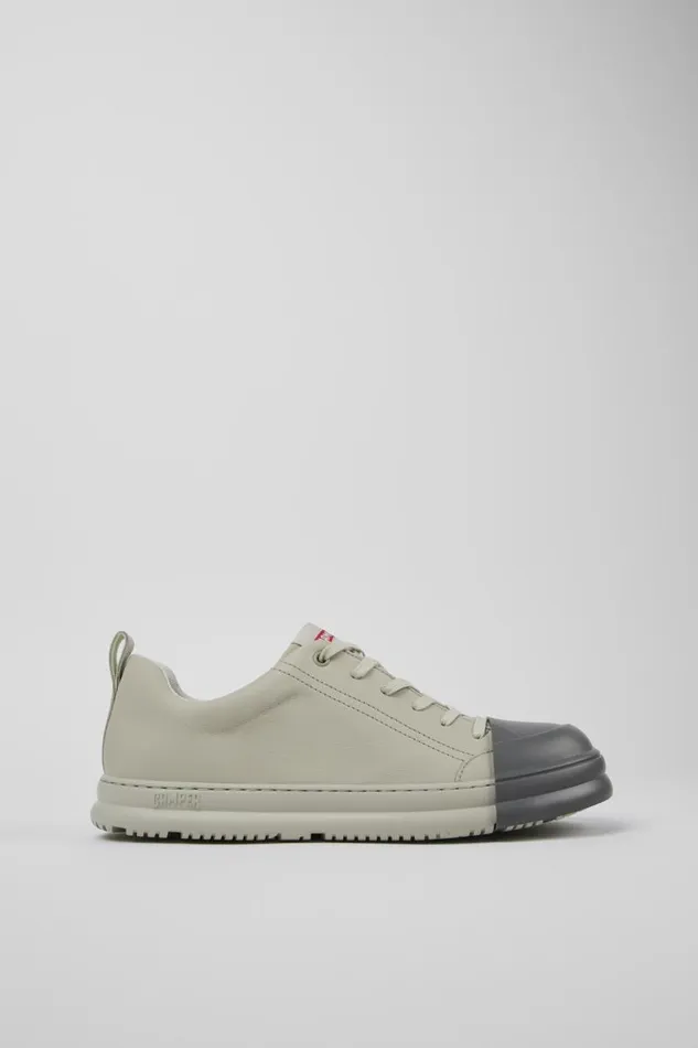 Sneakers Men Camper Junction Runner Gray Leather Sneakers Sneakers Men Camper Junction Runner Gray Leather Sneakers