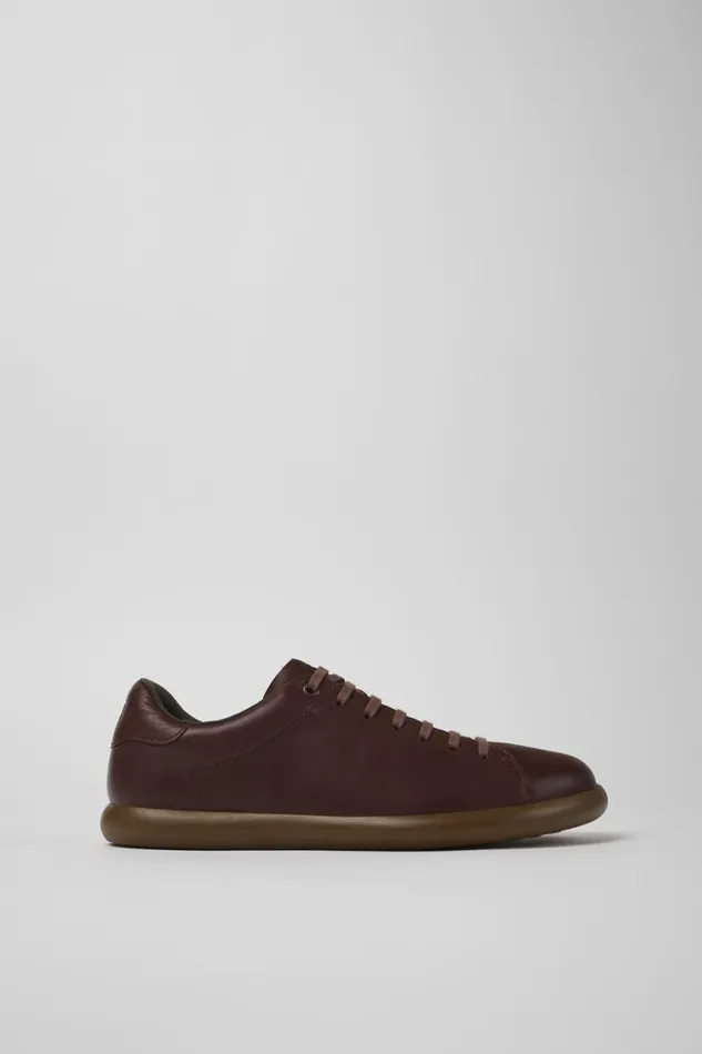 Sneakers Men Camper Pelotas Soller Brown Leather Sneakers