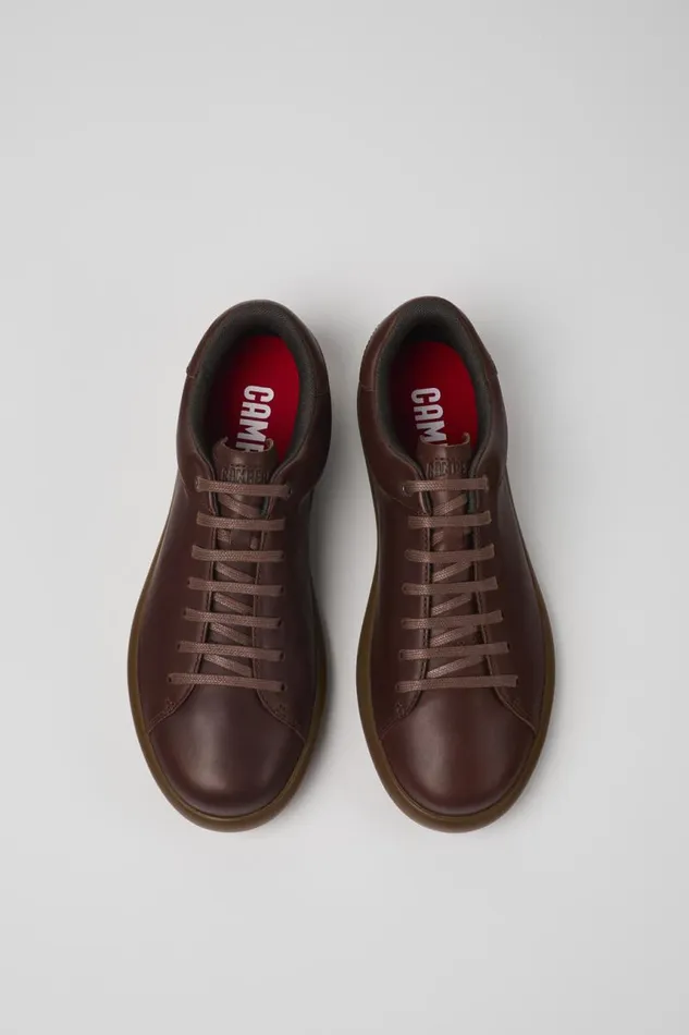 Sneakers Men Camper Pelotas Soller Brown Leather Sneakers