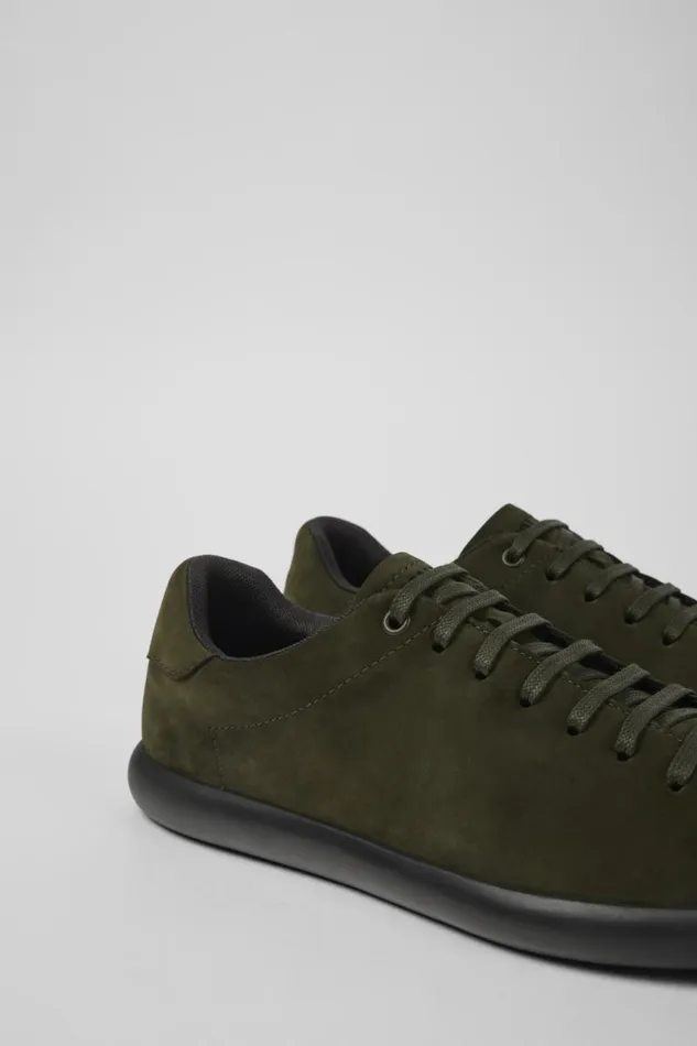 Sneakers Men Camper Pelotas Soller Green Nubuck Sneakers