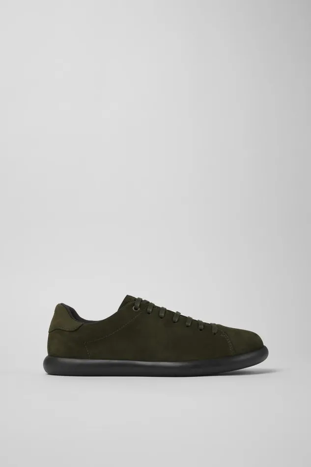 Sneakers Men Camper Pelotas Soller Green Nubuck Sneakers
