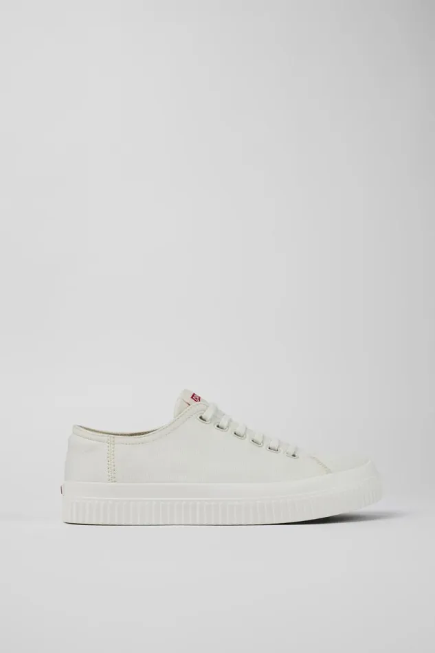 Sneakers Men Camper Peu Roda White Textile Basket Sneakers Men Camper Peu Roda White Textile Basket