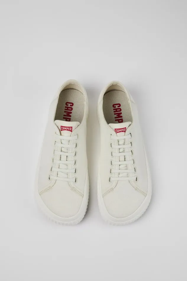 Sneakers Men Camper Peu Roda White Textile Basket Sneakers Men Camper Peu Roda White Textile Basket