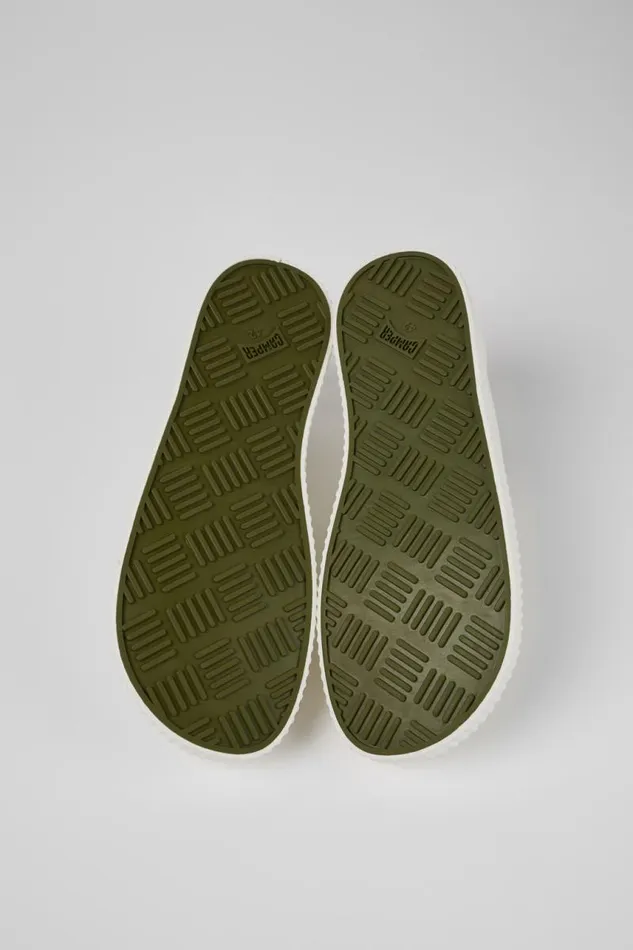 Sneakers Men Camper Peu Roda White Textile Basket Sneakers Men Camper Peu Roda White Textile Basket