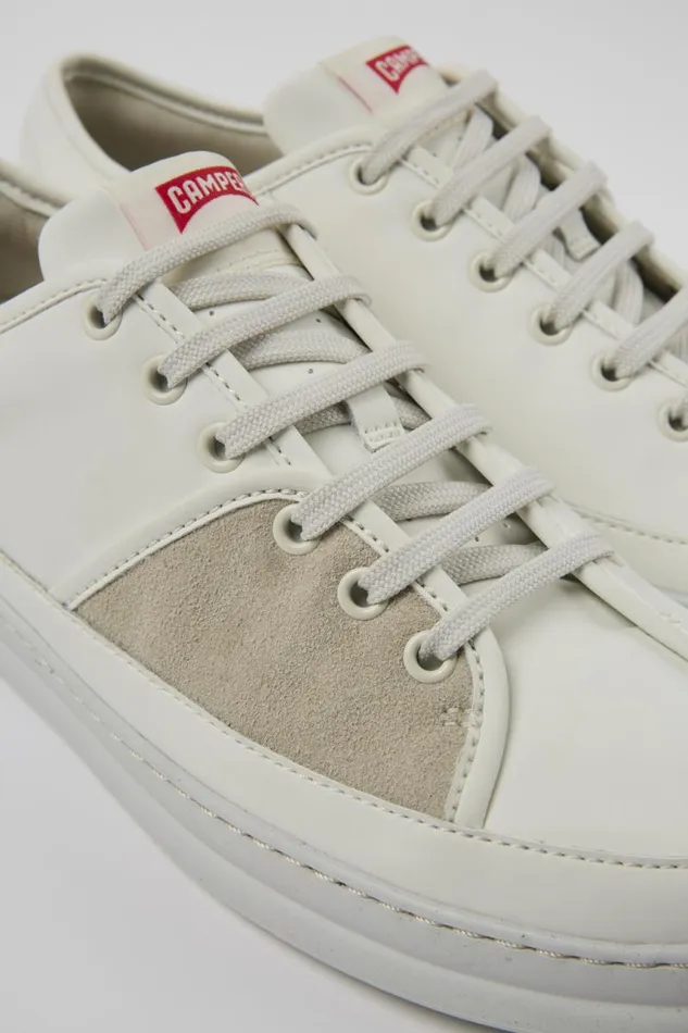 Sneakers Men Camper Twins Multicolored Leather And Nubuck Sneakers