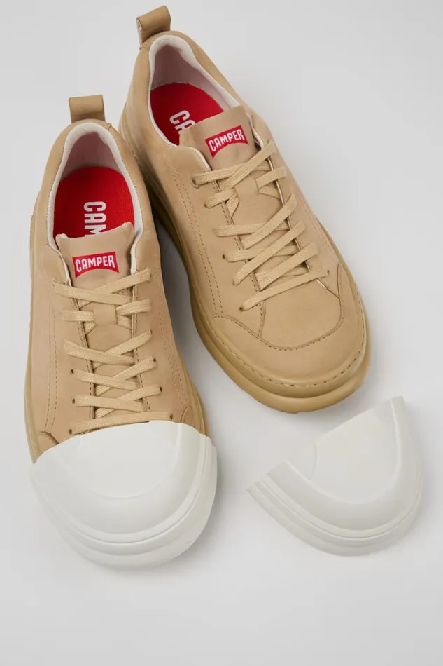 Sneakers Women Camper Junction Runner Beige Nubuck Sneakers Sneakers Women Camper Junction Runner Beige Nubuck Sneakers