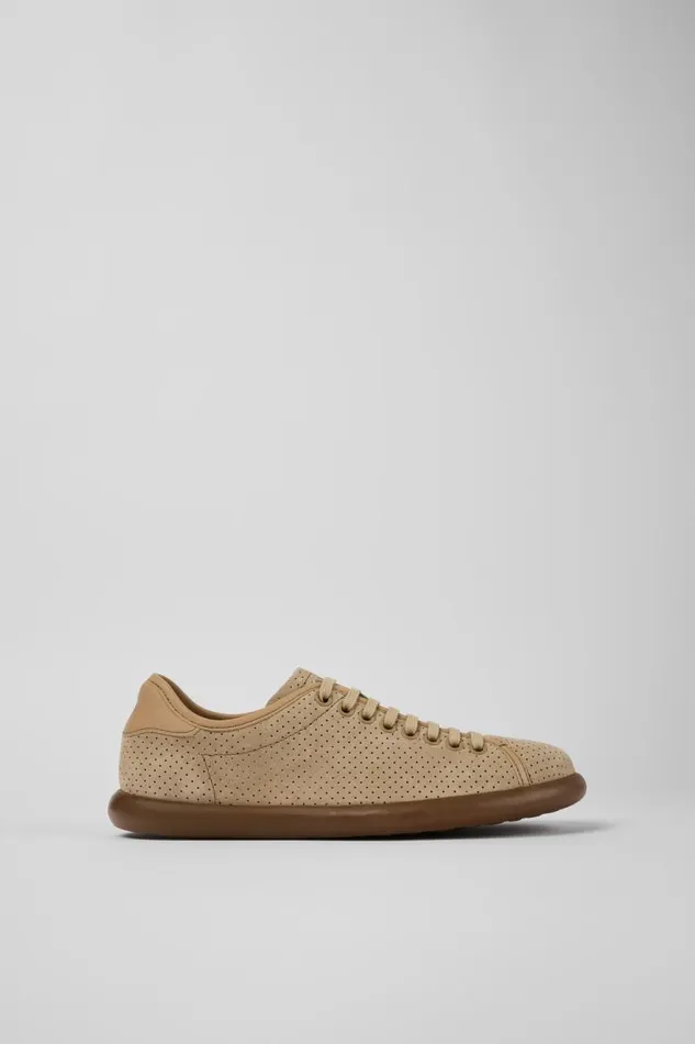 Sneakers Women Camper Pelotas Soller Beige Nubuck And Leather Sneakers Sneakers Women Camper Pelotas Soller Beige Nubuck And Leather Sneakers