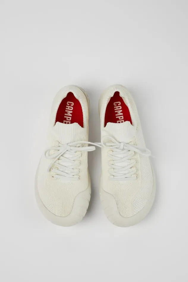 Sneakers Women Camper Peu Path White Textile Sneaker