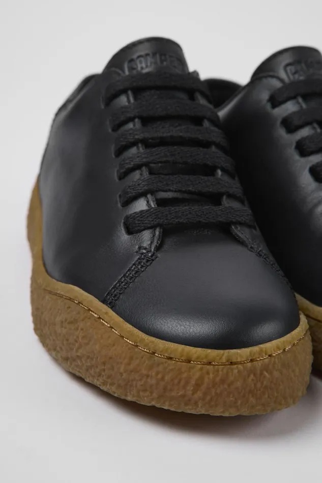 Sneakers Women Camper Peu Terreno Black Leather Sneakers