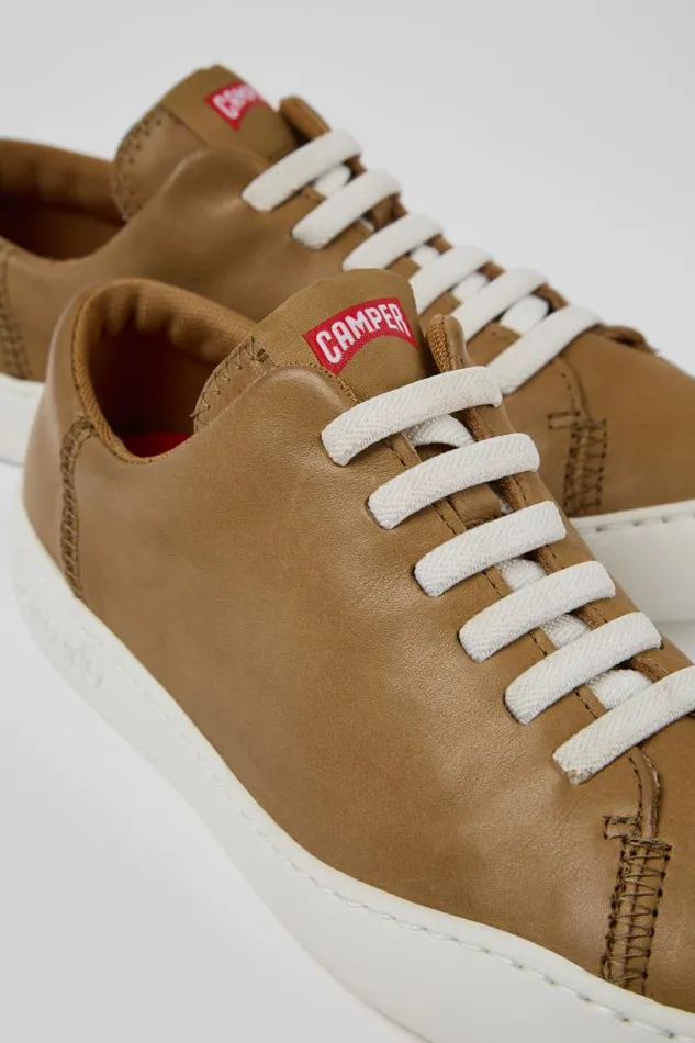 Sneakers Women Camper Peu Touring Brown Leather Sneaker