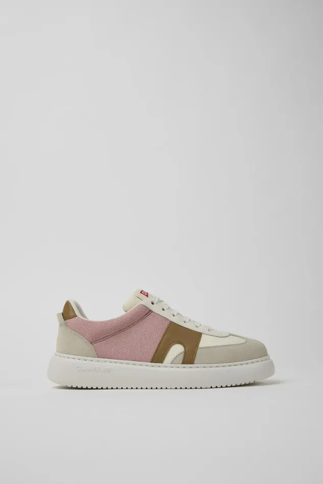 Sneakers Women Camper Runner K21 Multicolored Textile And Nubuck Sneakers