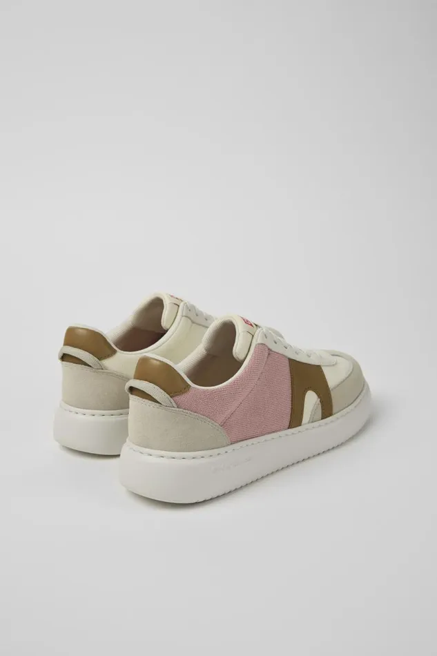 Sneakers Women Camper Runner K21 Multicolored Textile And Nubuck Sneakers