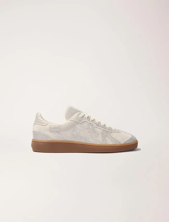 Sneakers Women Maje Casual Rhinestone Trainers Light Grey