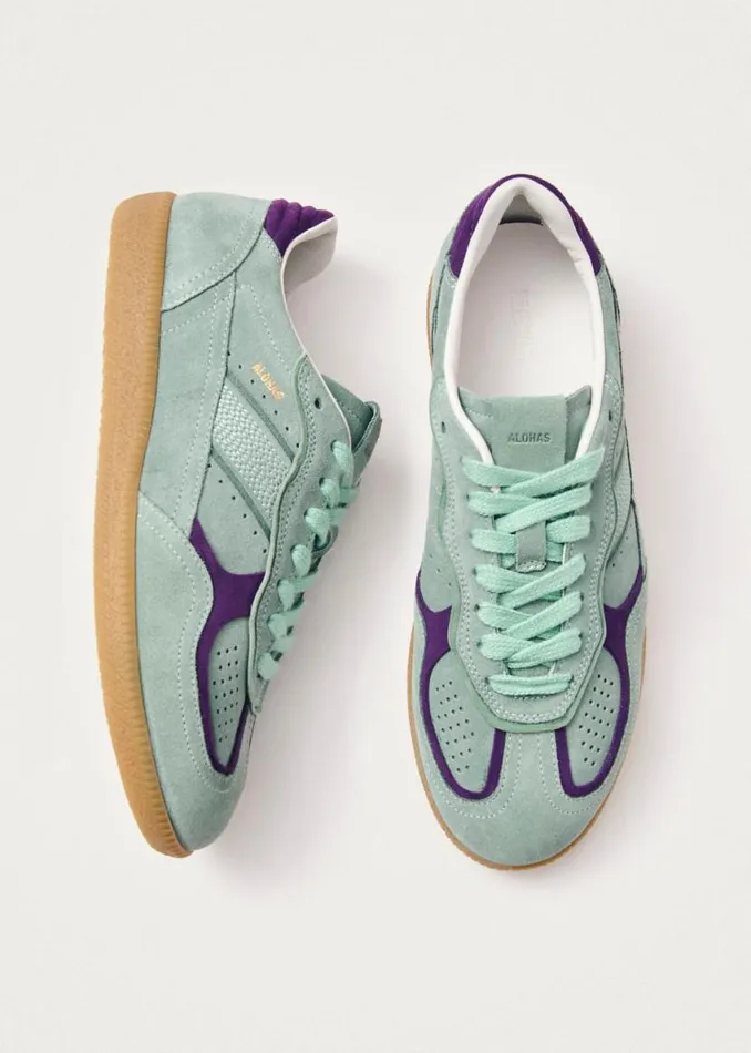Sneakers WomenMen ALOHAS Tb490 Rife Blue Leather Sneakers