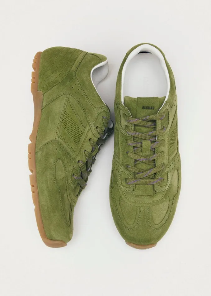 Sneakers WomenMen ALOHAS Tb56 Suede Green