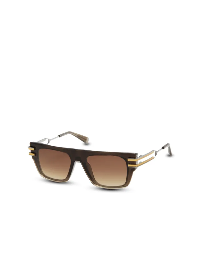 Soldat Sunglasses Brown WomenMen Balmain Eyewear