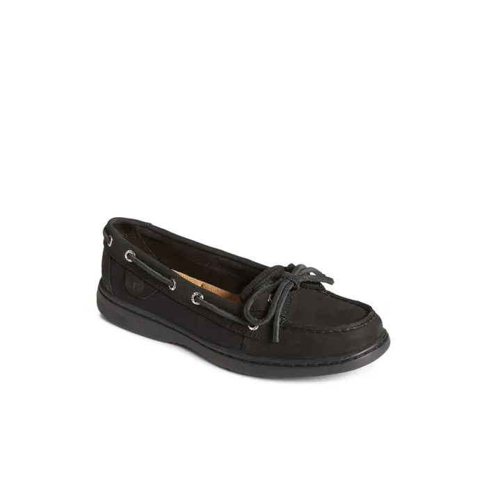 Sperry Angelfish Boat Shoe Black Women Boat Shoes