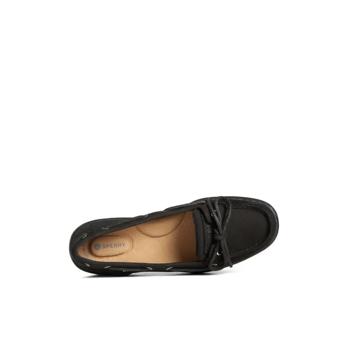 Sperry Angelfish Boat Shoe Black Women Boat Shoes