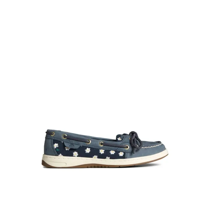 Sperry Angelfish Floral Boat Shoe Navy Women Boat Shoes