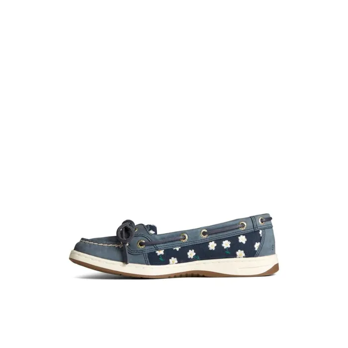 Sperry Angelfish Floral Boat Shoe Navy Women Boat Shoes