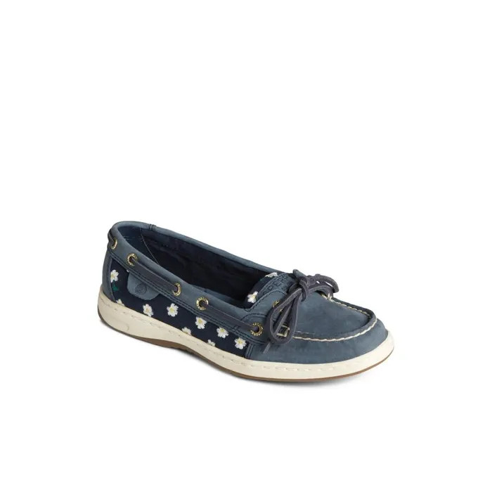 Sperry Angelfish Floral Boat Shoe Navy Women Boat Shoes