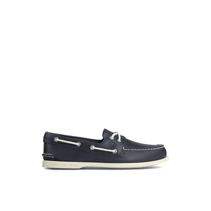Sperry Authentic Original Leather Boat Shoe Navy Men Boat Shoes