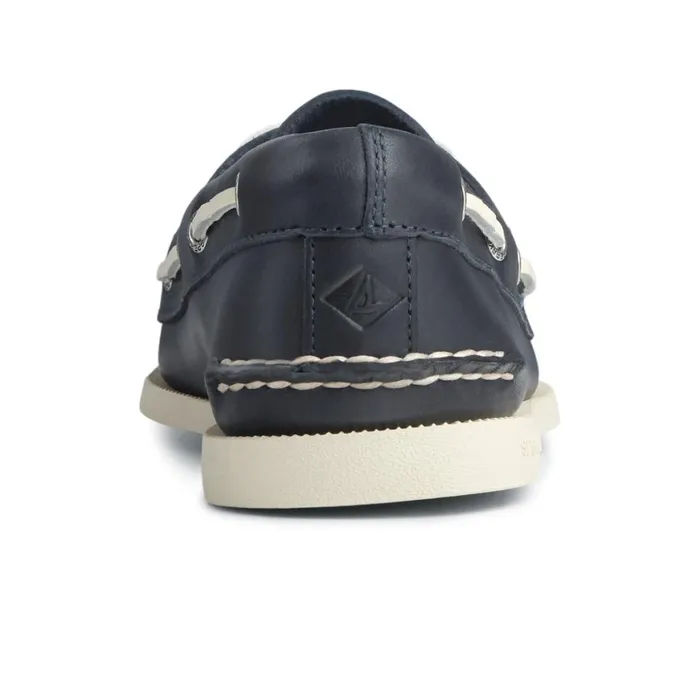 Sperry Authentic Original Leather Boat Shoe Navy Men Boat Shoes