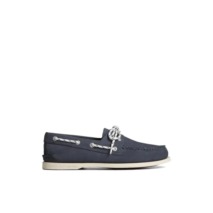 Sperry Authentic Original Nautical Nubuck Boat Shoe Navy Men Boat Shoes
