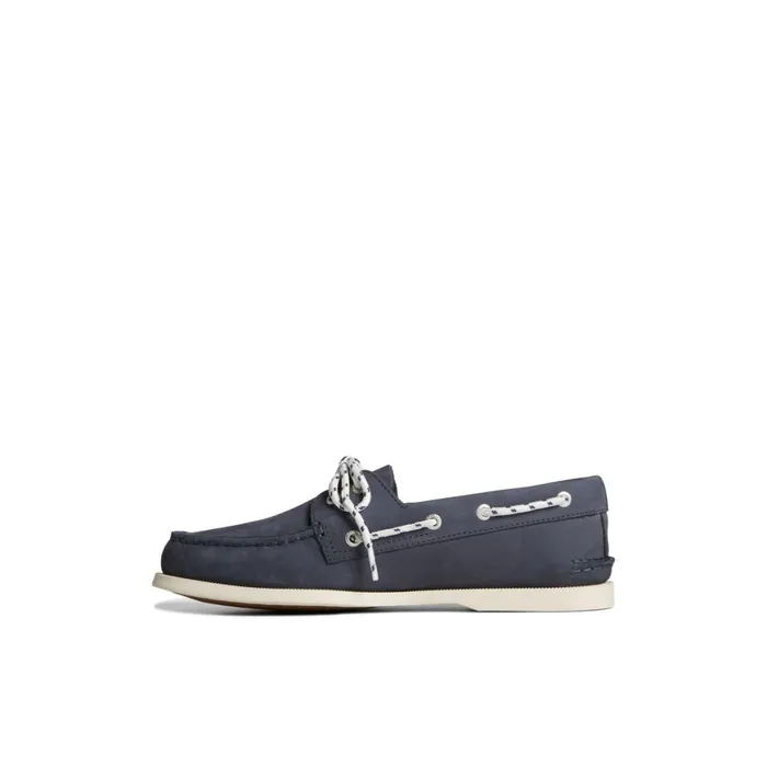 Sperry Authentic Original Nautical Nubuck Boat Shoe Navy Men Boat Shoes