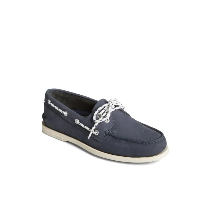 Sperry Authentic Original Nautical Nubuck Boat Shoe Navy Men Boat Shoes