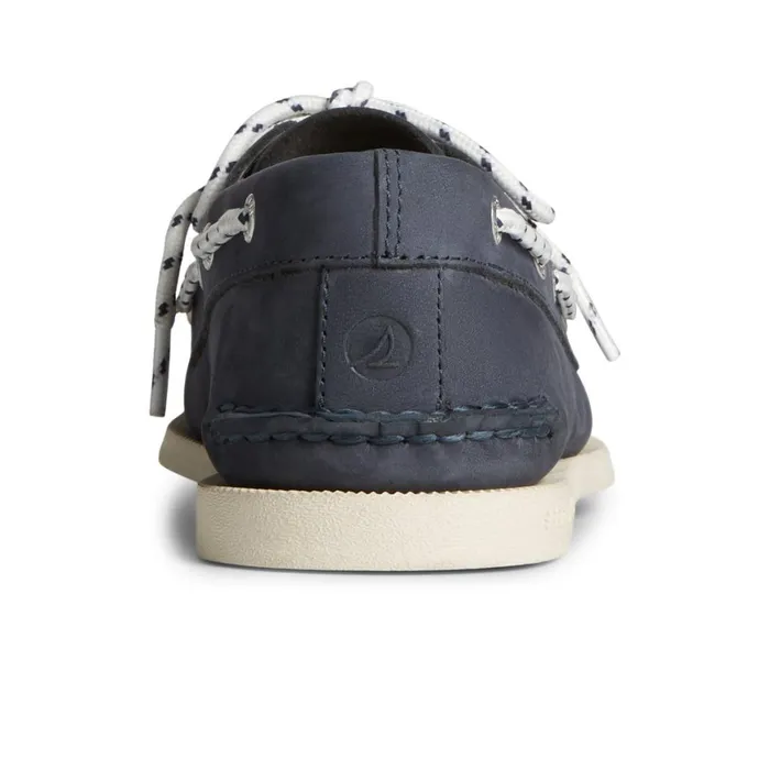 Sperry Authentic Original Nautical Nubuck Boat Shoe Navy Men Boat Shoes