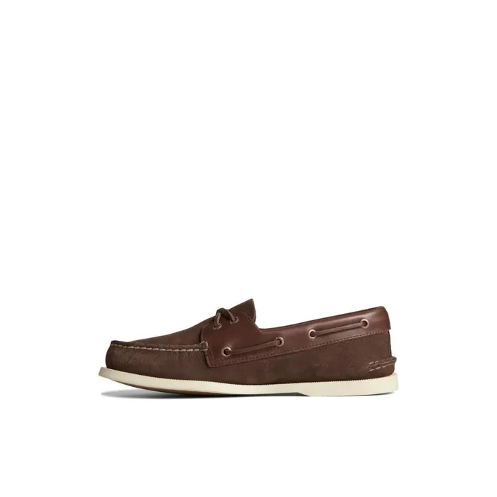 Sperry Authentic Original Nubuck Boat Shoe Brown Men Boat Shoes