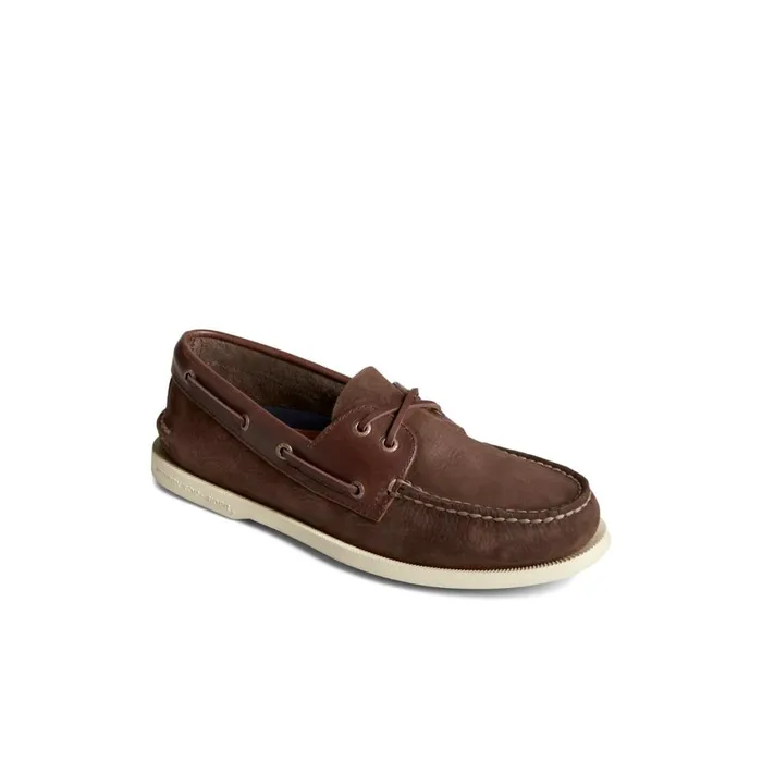 Sperry Authentic Original Nubuck Boat Shoe Brown Men Boat Shoes