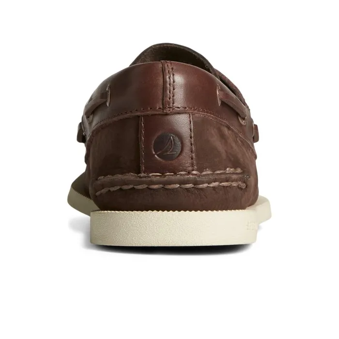 Sperry Authentic Original Nubuck Boat Shoe Brown Men Boat Shoes
